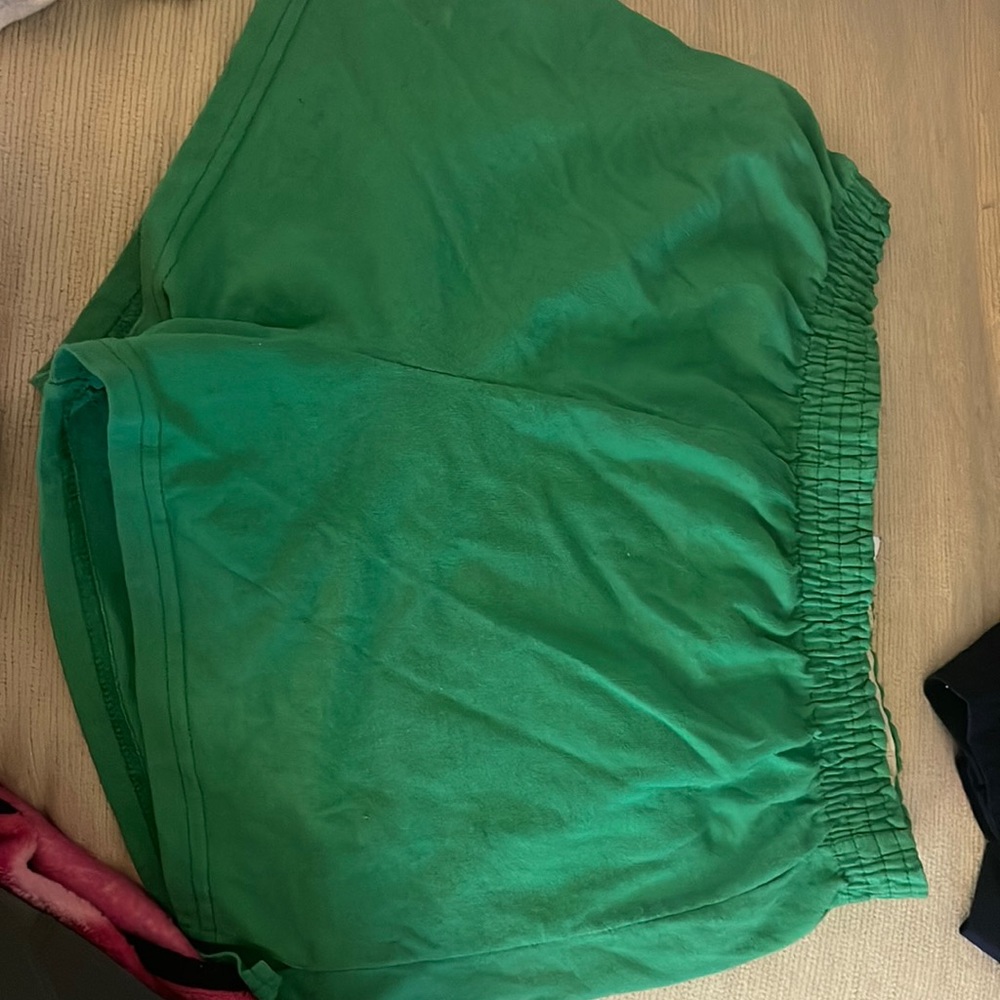 Green soffe shorts